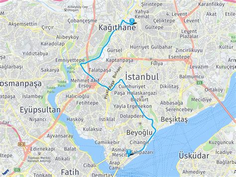 istanbul kağıthane haritası